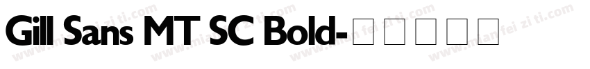 Gill Sans MT SC Bold字体转换